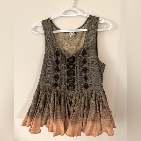 ANTHROPOLOGIE Akemie + Kin Beaded Top SZ S - Picture 3 of 5
